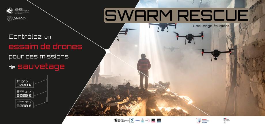 Challenge Swarm Rescue 2025-2026 : sauvez des vies en contrôlant un essaim de drones ! 